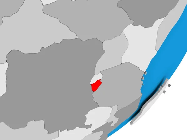 Karta över burundi — Stockfoto