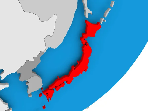 Mapa Japonska — Stock fotografie
