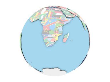 Svaziland izole küre üzerinde