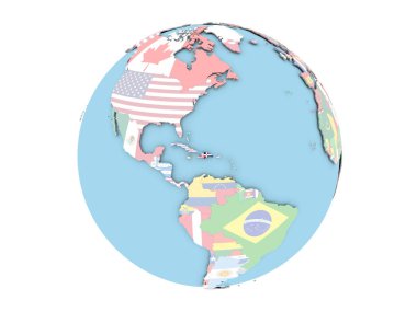 Dominik Cumhuriyeti izole küre üzerinde