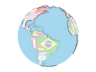 Fransız Guyanası izole küre üzerinde