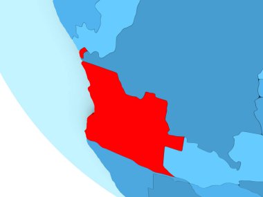 Angola mavi siyasi dünya üzerinde