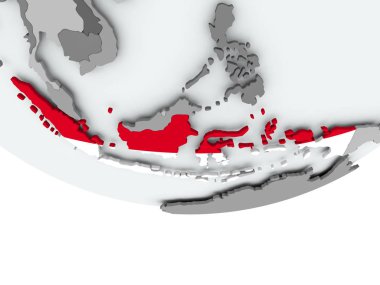 Endonezya bayrağı dünya üzerinde