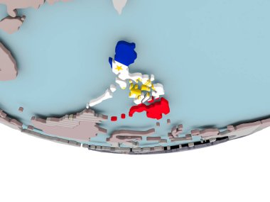 Türkiye Dünya üzerinde bayrak ile