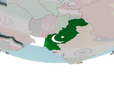 Pakistan bayrağı dünya üzerinde