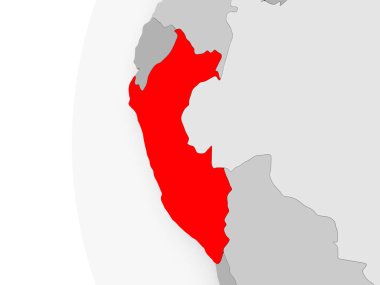 Peru gri dünya üzerinde