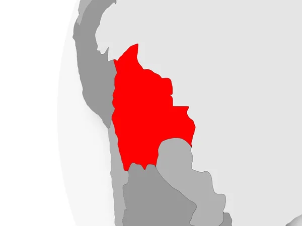 Bolivya gri dünya üzerinde — Stok fotoğraf