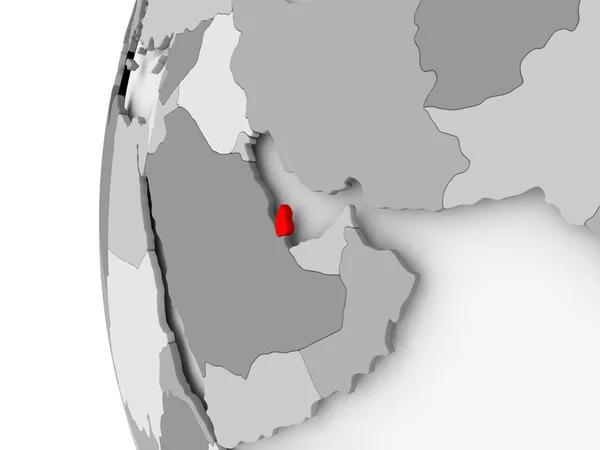 Катар на сірий глобус — стокове фото
