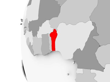 Benin gri dünya üzerinde