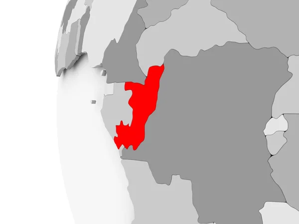 Kongo gri dünya üzerinde — Stok fotoğraf