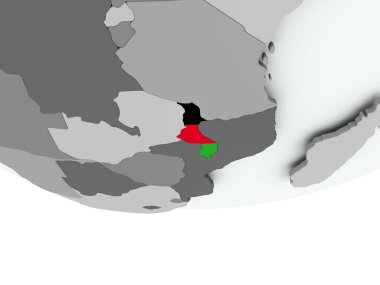 Malavi küre bayrağı ile