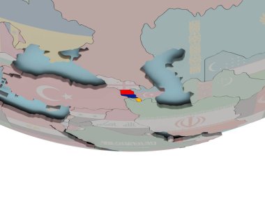 Ermenistan bayrağı dünya üzerinde