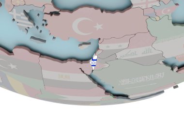 İsrail bayrağı dünya üzerinde