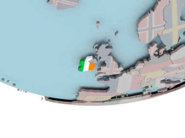 İrlanda bayrağı dünya üzerinde