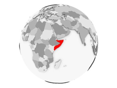 Somali gri Globe izole