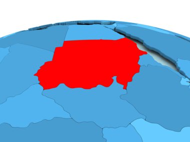 Sudan mavi siyasi dünya üzerinde