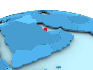 Katar mavi siyasi dünya üzerinde