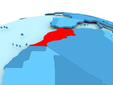 Fas mavi siyasi dünya üzerinde