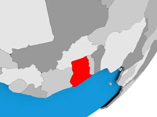Χάρτης της Γκάνας — Φωτογραφία Αρχείου