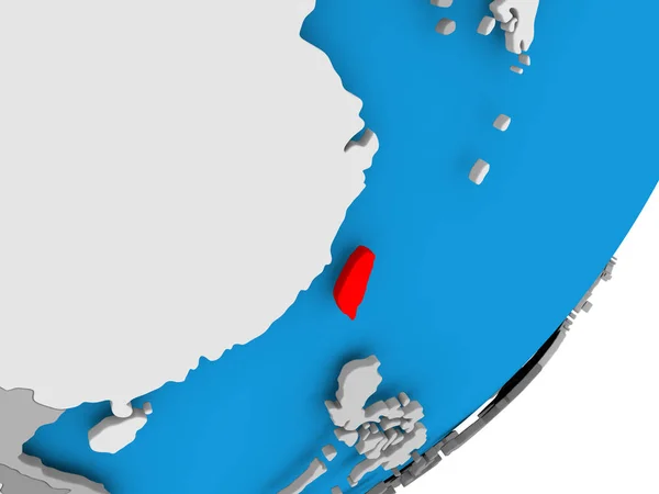 台湾地图 — 图库照片