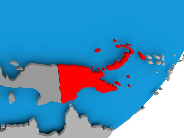La carte de Papouasie-Nouvelle-Guinée — Photo