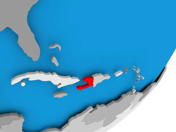 La mappa di Haiti — Foto Stock