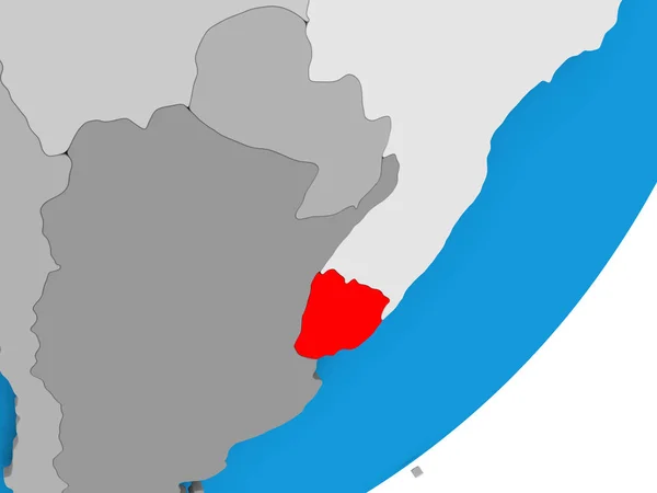 地図ウルグアイ東方共和国 — ストック写真