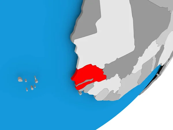 Mapa Senegalu — Stock fotografie