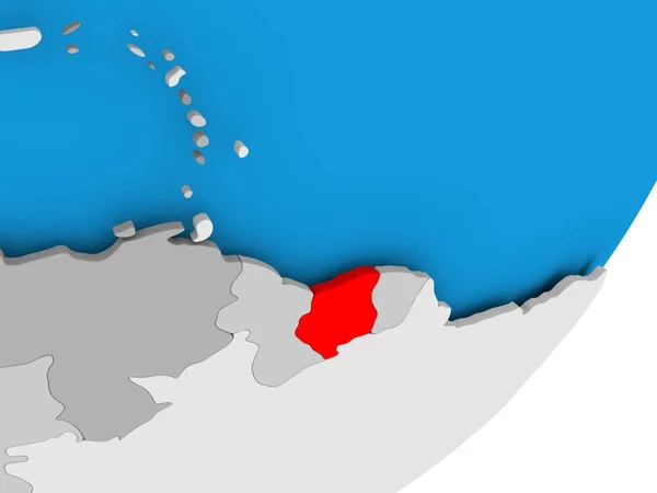 苏里南的地图 — 图库照片