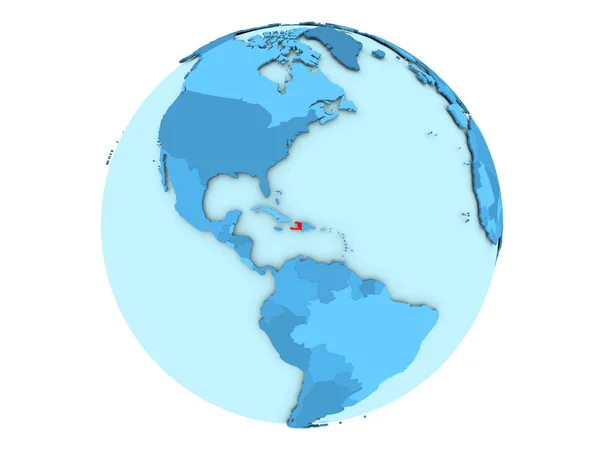 Гаити на голубом шаре изолированы — стоковое фото