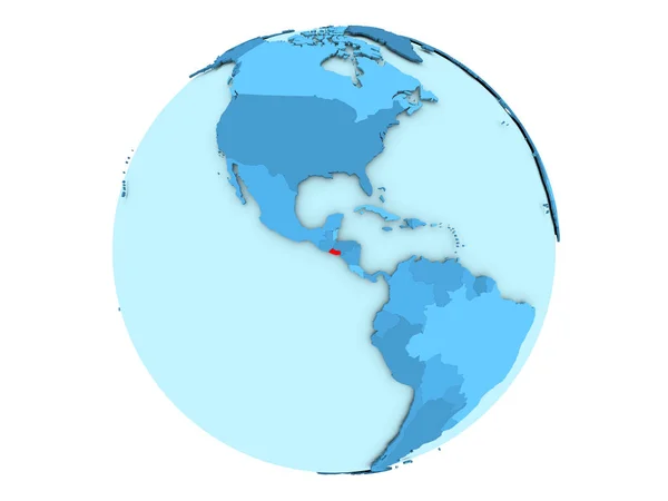 고립 된 블루 글로브에 엘살바도르 — 스톡 사진