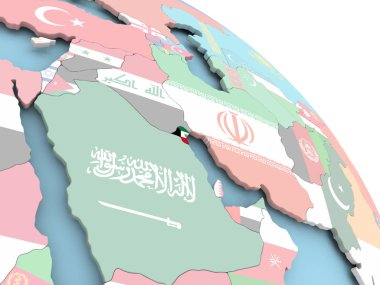 Kuveyt bayrağı dünya üzerinde