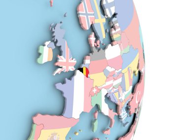 Belçika bayrağı dünya üzerinde