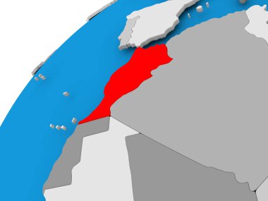 Fas Haritası kırmızı