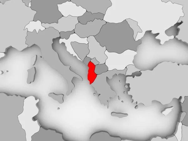 Albánia térképe — Stock Fotó
