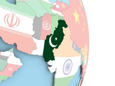 Pakistan bayrağı dünya üzerinde