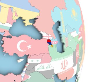 Ermenistan bayrağı dünya üzerinde