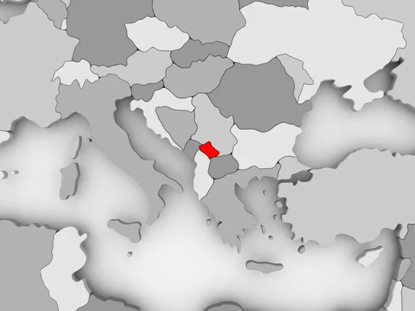 Карта Косова — стокове фото