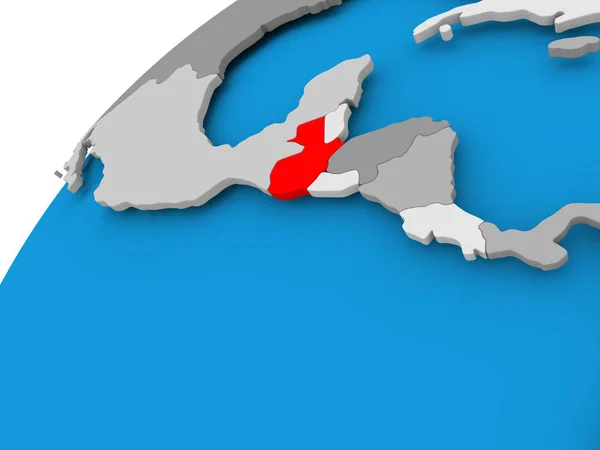赤のグアテマラの地図 — ストック写真