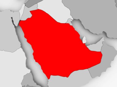 Suudi Arabistan haritası