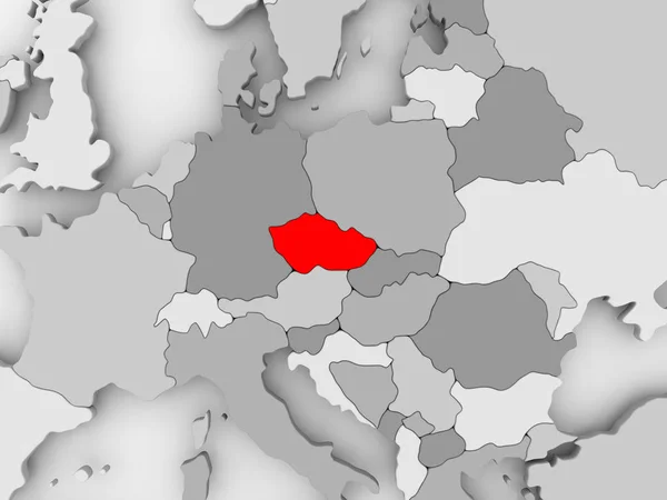 Mapa České republiky — Stock fotografie