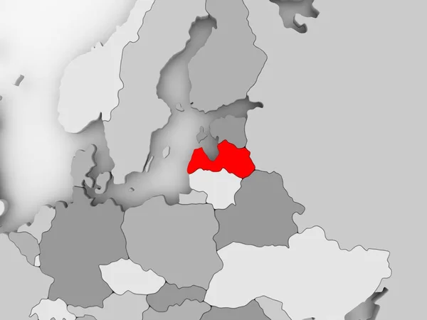 Mapa da Letónia — Fotografia de Stock