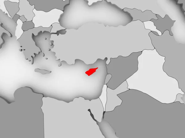Kaart van Cyprus — Stockfoto