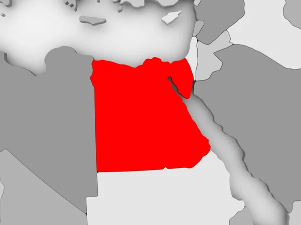 Mapa Egiptu — Zdjęcie stockowe
