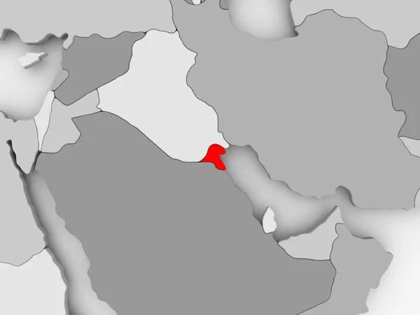 La mappa di Kuwait — Foto Stock