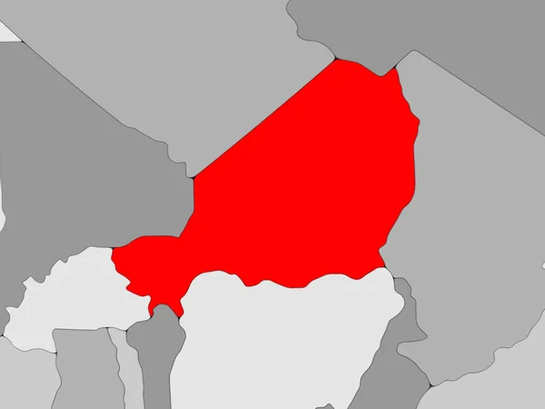 Χάρτης του Νίγηρα — Φωτογραφία Αρχείου