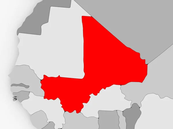 Χάρτης του Μάλι — Φωτογραφία Αρχείου