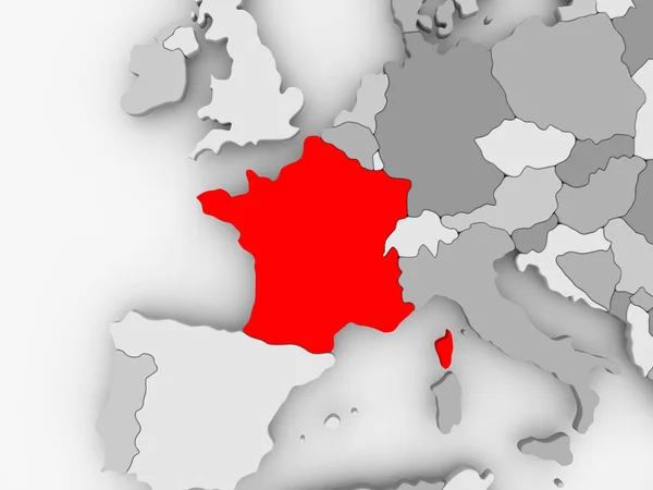 Mapa de Francia — Foto de Stock