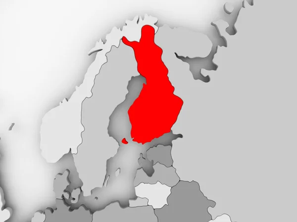 Mapa de Finlandia —  Fotos de Stock