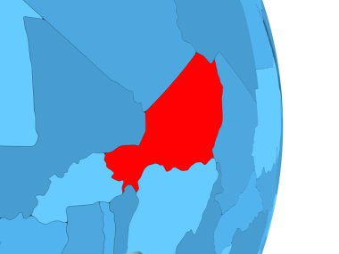 Nijer Haritası kırmızı